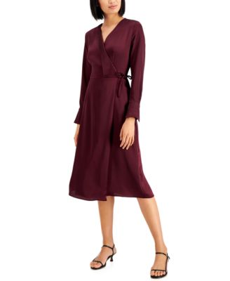 Alfani Faux-Wrap Dress, Created for Macy's \u0026 Reviews - Dresses - Women -  Macy's